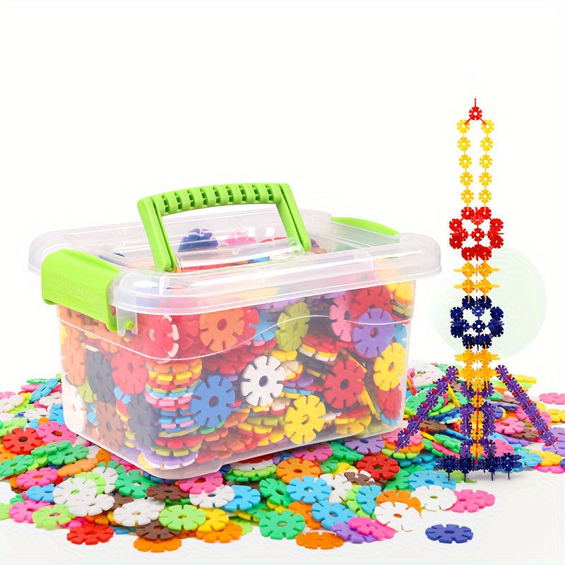 203pcs Building Blocks Set Digital Letters Numbers Snowflake Interlocking Plastic Toy STEM Educational Construction Kit for Kids Holiday Christmas Halloween Birthday Gift