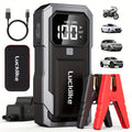 5000A Portable Car Jump Starter & 12V Battery Charger – 3000A Peak, QC3.0 Quick Charge, Intelligent Jumper Cables, LED Light & Power Bank for Gas & Diesel Engines Up to 8.0L