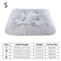 Extra Large Plush Dog Bed & Cat Pad – Thick Warm Polyester Fiber Pet Cushion with Removable Washable Cover, Comfortable Calming Pet Furniture for All Dog Breeds & Cats, Durable Pet Bedding