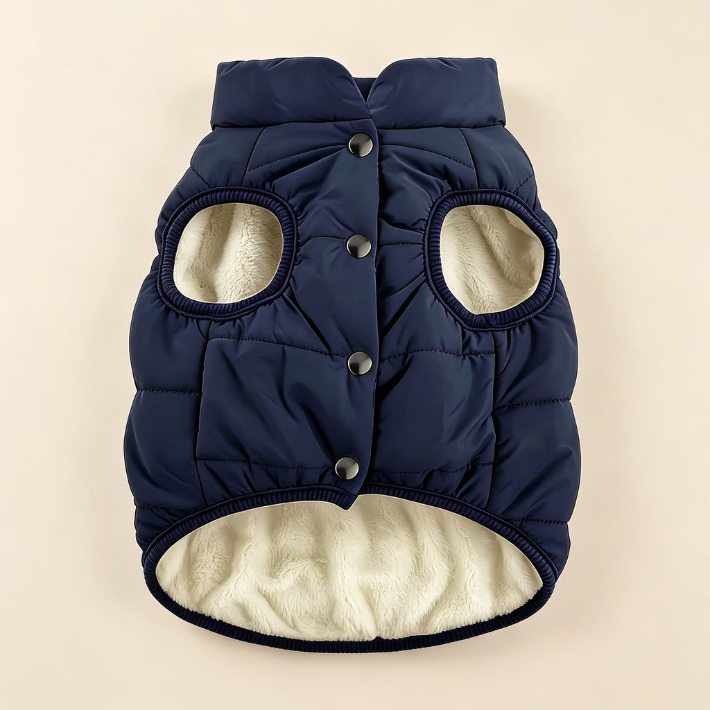 Large Dog Winter Vest Thickened Warm Outerwear Jacket for Cold Weather Fall Winter Dog Coat Windproof Padded Vest for Large Breed Dogs Outdoor Walking