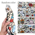 Parrot Grooming Wrap for Nail Trimming & Medication, Anti-Scratch Bird Restraint Swaddle Cloth, Self-Adhering Anti-Escape Parrot Wrapping Towel for Pet Birds, Cartoon Print Bird Grooming Accessory
