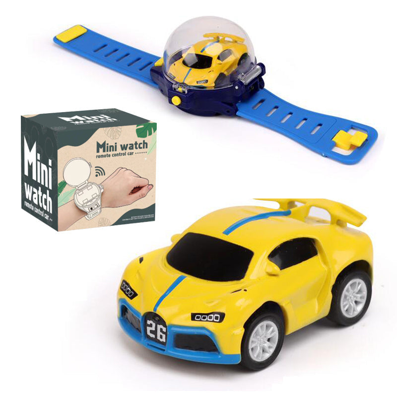RC Car Watch Toy for Kids – Mini Wearable Remote Control Electric Racing Car, Metal Alloy Stunt Vehicle, Cool Birthday Christmas Halloween Gift for Boys Girls Ages 6+