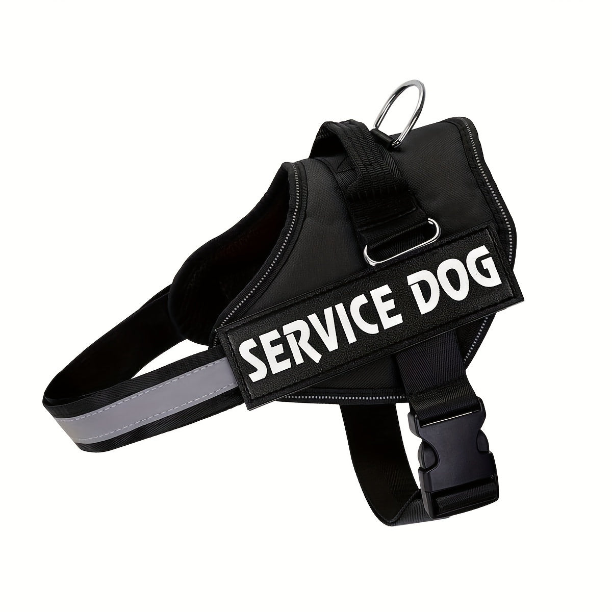 No Pull Dog Harness Vest - Reflective Breathable Adjustable Pet Halter with Nylon Handle for Easy Control, No Choke No Tug Design for Small Medium & Large Dogs, Easy On & Off Dog Walking Harness
