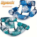 Inflatable Pool Float Chair for Adults – Leaf Design Floating Lounger with Mesh Sling, 1 & 2 Pack, Portable Summer Pool Float for Beach Lake & Pool Parties, 30x16x24 Inch