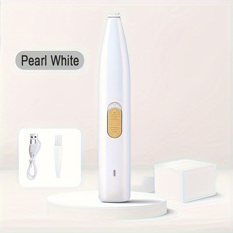 Professional Pet Paw Pad Hair Trimmer USB Rechargeable - Electric Grooming Clipper for Dog & Cat Paw Hair Removal, Precision Between-Toes Trimmer for Clean Paw Pads, Cordless & Quiet, 4 Colors