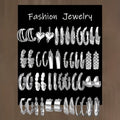 24 Pairs Fashion Alloy Earrings Set for Women – Zinc Alloy with Stainless Steel Studs Hypoallergenic Everyday Party Holiday Jewelry Gift Year-Round Styling