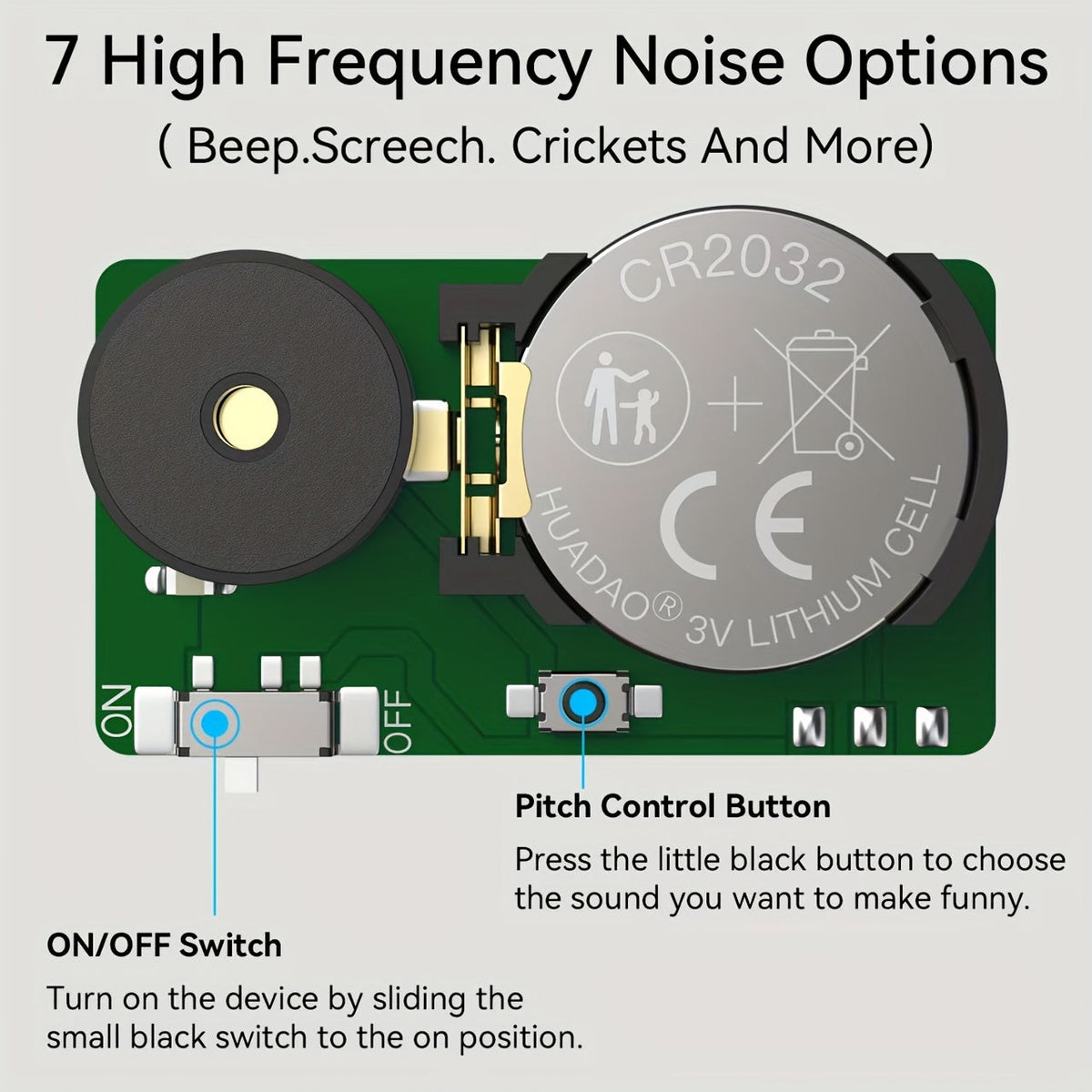 Cricket Sound Prank Device Set of 3 Concealed Noise Maker Lasts 3 Years Selectable Sounds Annoy Friends Coworkers Family – Ultimate Office Home Prank Gag Gift for Adults