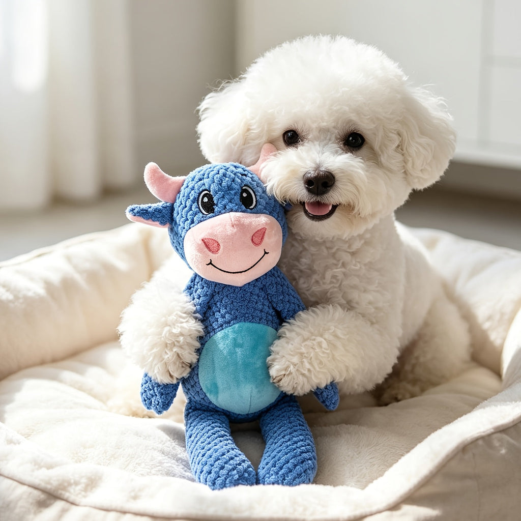 Extra-Large Plush Squeaky Dog Toy – Tear-Resistant Double-Layer Thickened Cartoon Stuffed Interactive Toy for Cats and Dogs, Durable Soft Chew Toy for Aggressive Chewers, Small Medium Large Breeds