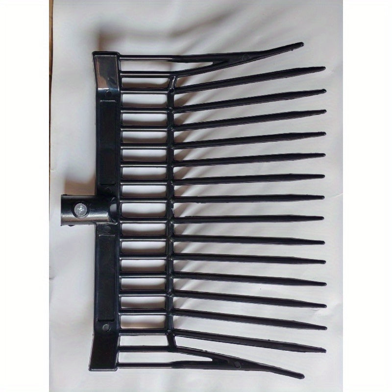 16-Tooth ABS Plastic Stable Fork Hay Fork Lightweight Rust-Resistant Durable Manure Fork for Horse Farms Stables Barn Cleaning Labor-Saving Feed Fork Tool