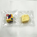 Cheese Squishy Fidget Toy TPR Squeeze Ball Handmade Slow Rising Stress Relief Sensory Toy Filled with Coconut Oil Moldable Random Color Fun Gift for Kids Adults
