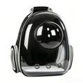 Space Capsule Cat Backpack Carrier - Transparent Window Double Shoulder Portable Pet Bag for Cats Small Dogs Travel Hiking Outdoor - Bubble Backpack Cat Carrier Black