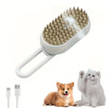3-in-1 Self-Cleaning Pet Grooming Brush with Steam Spray - Deshedding Tool for Cats & Dogs, One-Click Hair Removal, 2026 New Model
