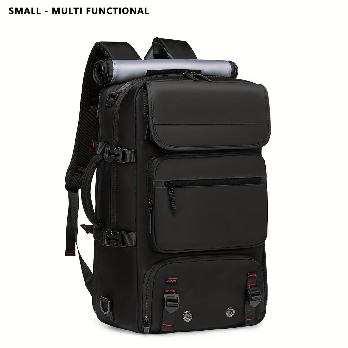 17 Inch Laptop Backpack Large Capacity – Airline Approved Travel Bag with Shoe Compartment, Multi-Pocket Business Work Backpack for Men, Durable Nylon, Hiking & Camping, Small & Large Sizes