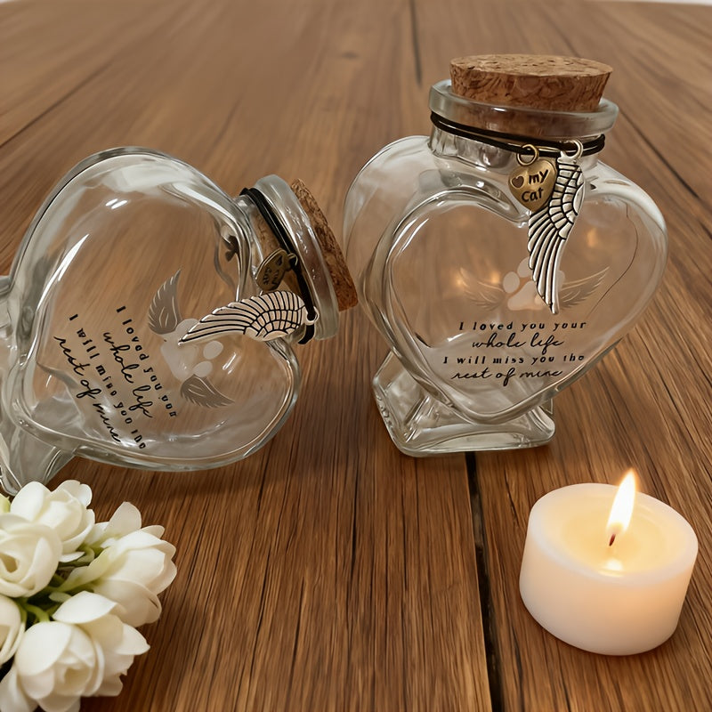 Pet Fur Memorial Bottle Keepsake for Dogs & Cats – Exclusive Hair Memory Bottle to Preserve Your Pet’s Fur, Heartfelt Pet Loss Gift & Remembrance Keepsake for Dog & Cat Owners