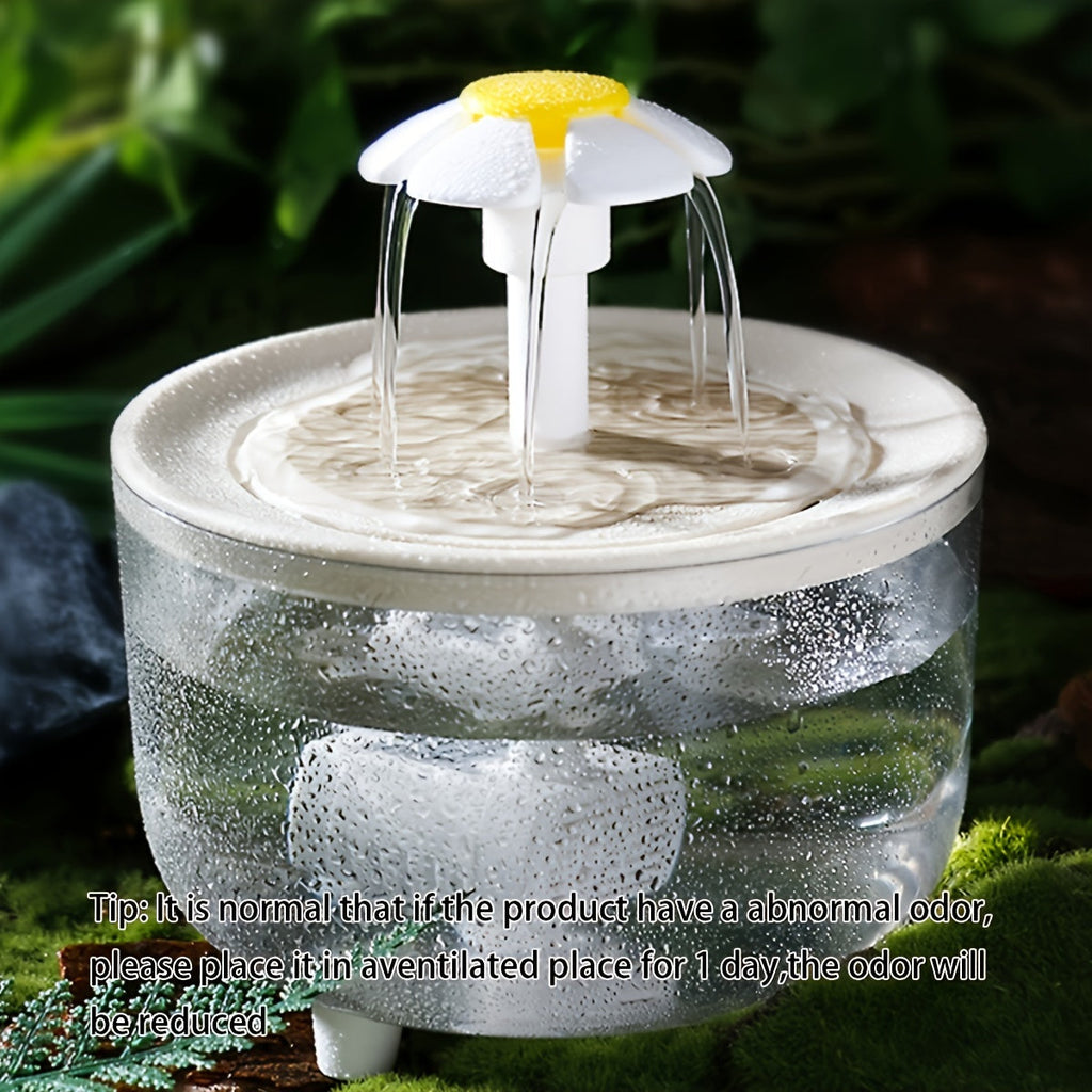 Pet Water Fountain 50oz Quiet USB-Powered BPA-Free - Automatic Drinking Fountain for Cats and Small Animals, Easy to Clean, No Battery Required, Continuous Fresh Filtered Water Dispenser