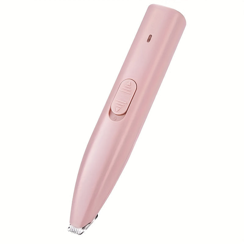 Pet Electric Hair Clipper for Dogs & Cats – Quiet Cordless Underfoot Paw Trimmer for Small Medium Large Breeds, USB Rechargeable Low Noise Grooming Kit