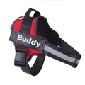 Personalized No-Pull Dog Harness Vest – Reflective Breathable Custom Name Pet Harness for Small to XXL Dogs, Outdoor Walk & Training Vest in 12 Colors Including American Flag & Camo
