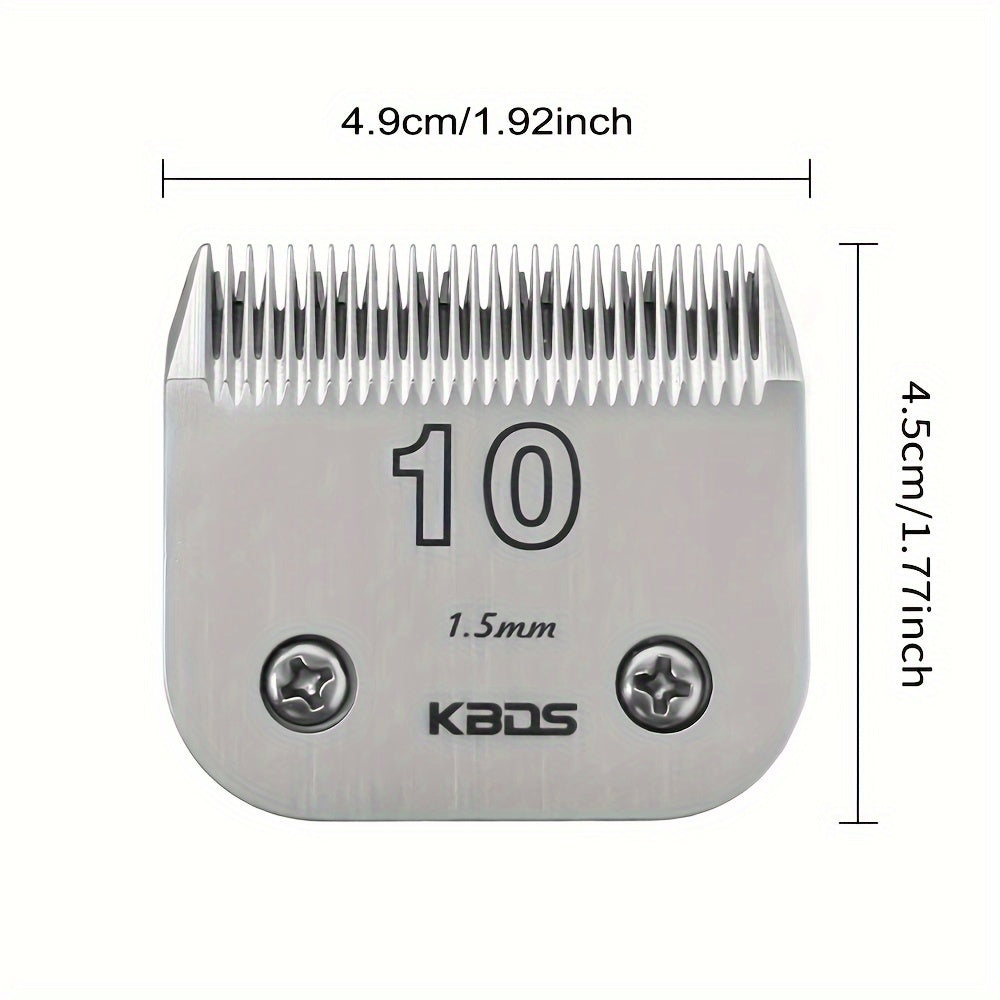 #10 Detachable A5 Dog Clipper Blade 1/16 Inch 1.5mm Carbon Steel Compatible with Andis Oster Heiniger A5 Style Clippers Professional Pet Grooming Replacement Blade