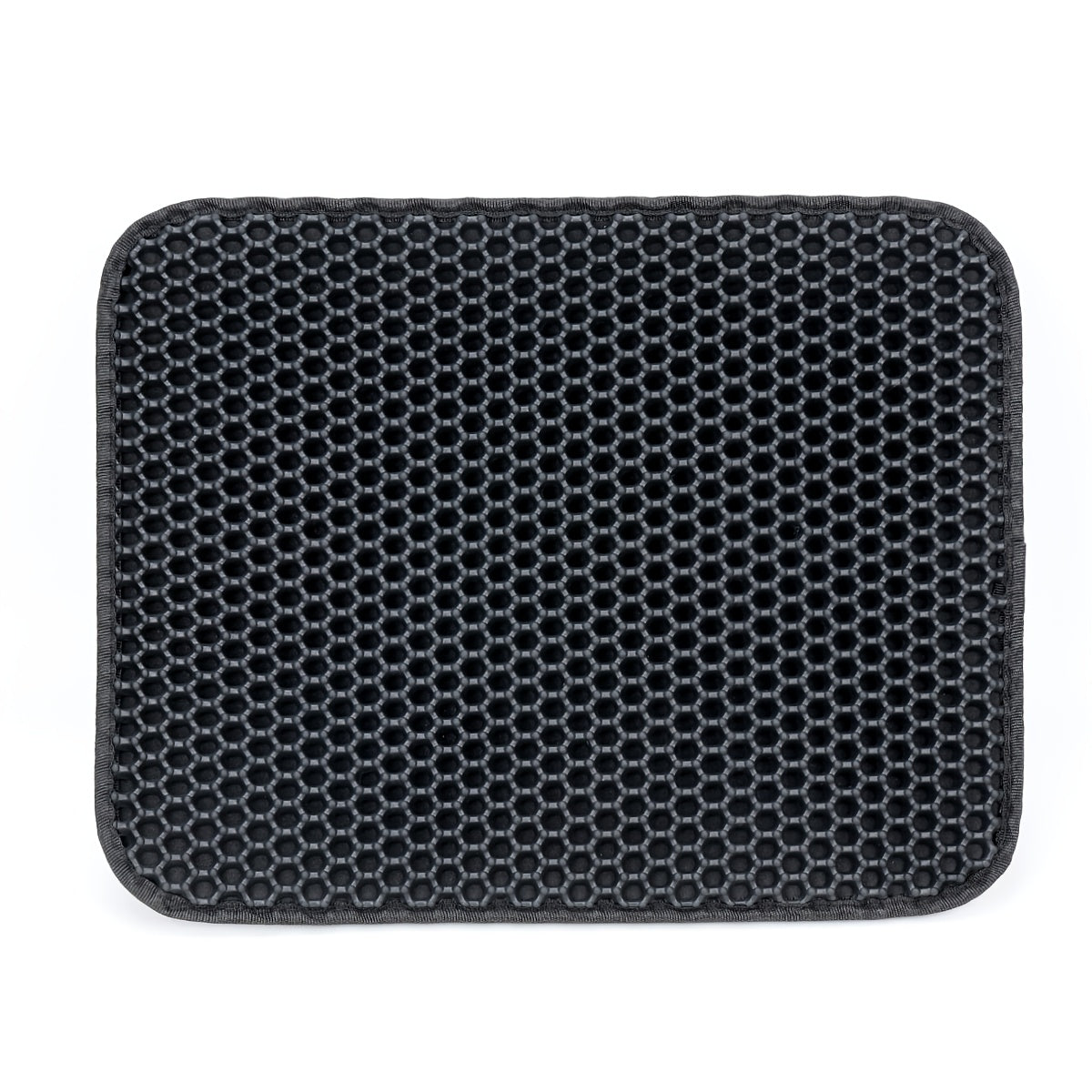 Double Layer Cat Litter Mat Anti-Leak Anti-Splash - Dual Layer Filtration Trapping Mat for Litter Box, Waterproof Non-Slip Cat Litter Trapper for Hardwood & Carpet, Easy to Clean, S/M/L Sizes Available