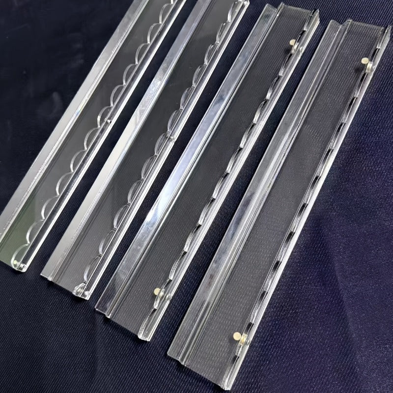 American Mahjong Disc Set 4 Pieces 20 Inch Transparent Acrylic Racks U-Shaped Push Plate Heavy Duty Non-Slip with Storage Bag Game Accessories for Mahjong Table