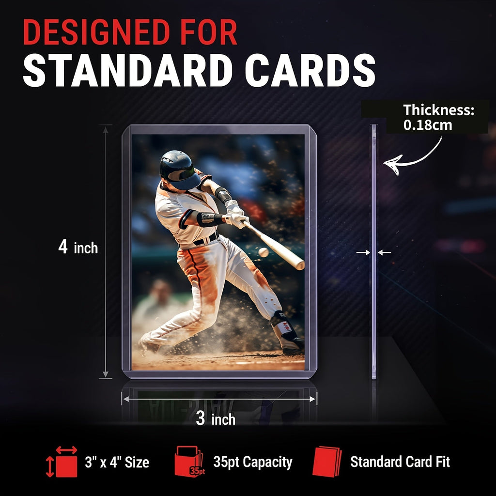 LOVFEN 2000 Top Loaders + 2000 Card Sleeves Bundle – 3x4 Penny Card Cases for Pokemon, Baseball, Football, Sports & Collectible Trading Cards – Rigid Transparent Card Protectors & Soft Sleeves Storage Set