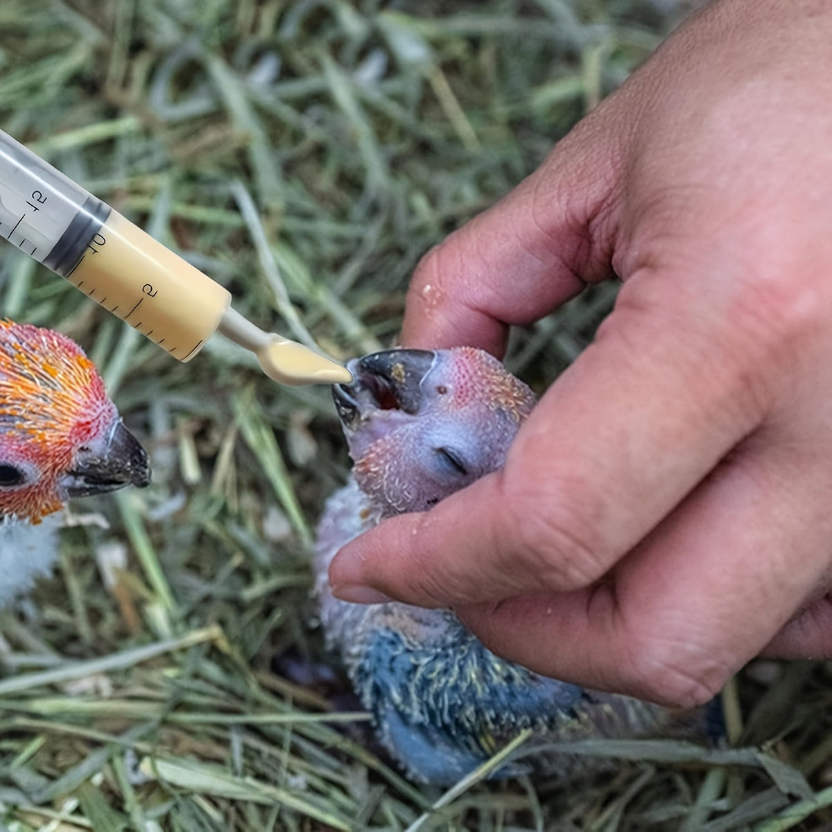 Bird Feeding Syringe Tube Set 6pcs Hand-Feeding Kit for Baby Birds Parrots Small Pets Plastic Crop Feeder with Measuring Tube Avian Hand Rearing Supplies Vet Lab Use