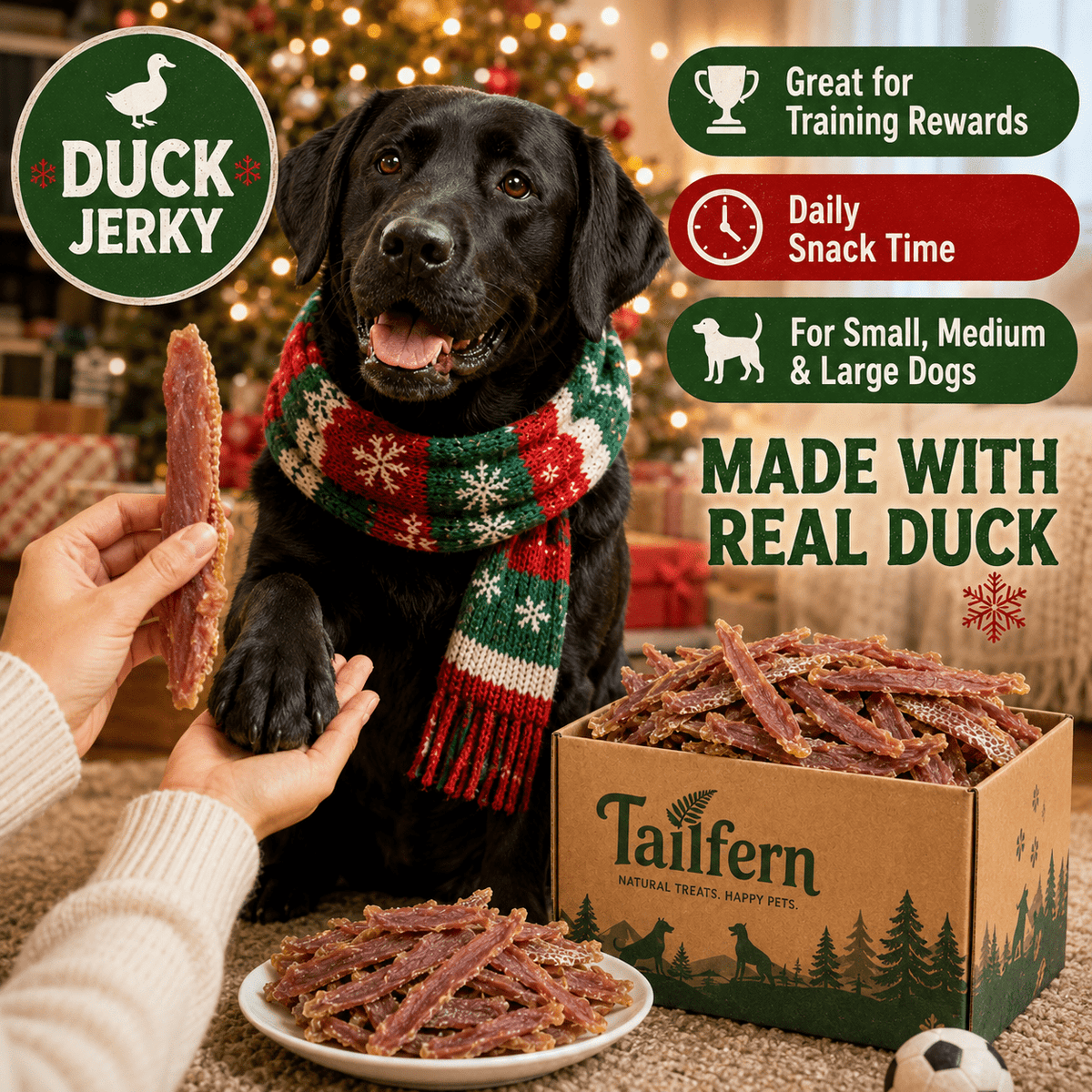 Duck Jerky Dog Treats Chewy Real Duck Meat Chew Sticks - Easy Tear Training Reward Snacks for Small Medium Large Dogs - High Value Dog Training Treats Daily Feeding Dog Chew Sticks Bulk Value Pack