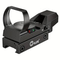 Red Green Dot Sight 1x22x33 with 20mm Picatinny Rail - 4 Reticles 5 Brightness Settings Wide Field of View Scope for Rifles Shotguns
