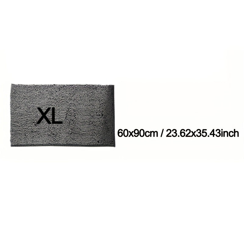 Mud Paw Dog Mat for Entryway - Ultra-Absorbent Quick-Dry Non-Slip Washable Dog Door Mat, Microfiber Pet Mud Mat Absorbs Moisture and Dirt for Indoor Entrance Hallway and Mudroom, Grey XL 23.62x35.43 inch