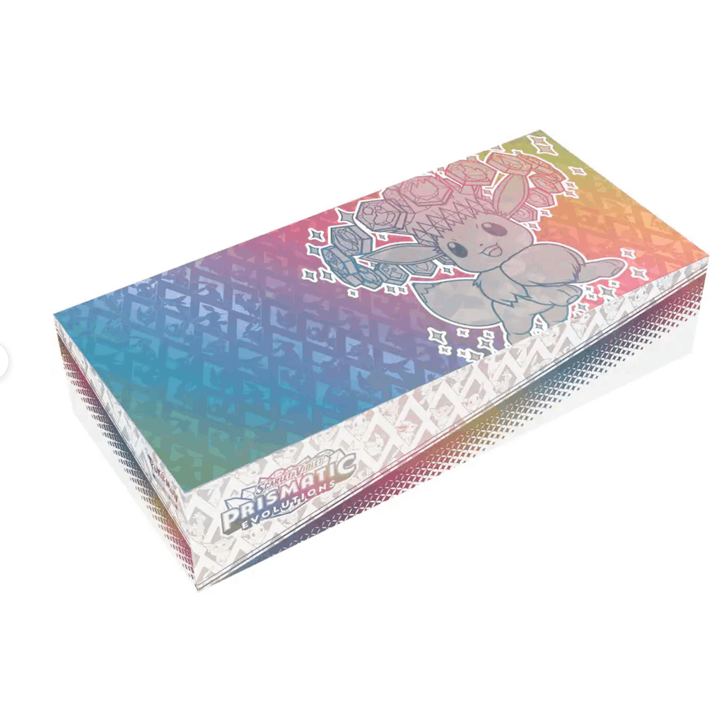 Pokemon Prismatic Evolutions Super Premium Collection Box Eevee Stellar Tera ex Promo Card Booster Packs Deck Box Playmat Sleeves Scarlet Violet TCG Gift for Collectors