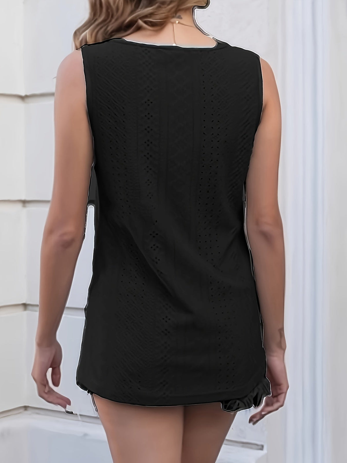 Women's V-Neck Sleeveless Tank Top – Casual Loose Comfortable Summer Vest, Trendy Lightweight Tops for Women, 5 Colors, Sizes S-XL, Everyday Casual Wear