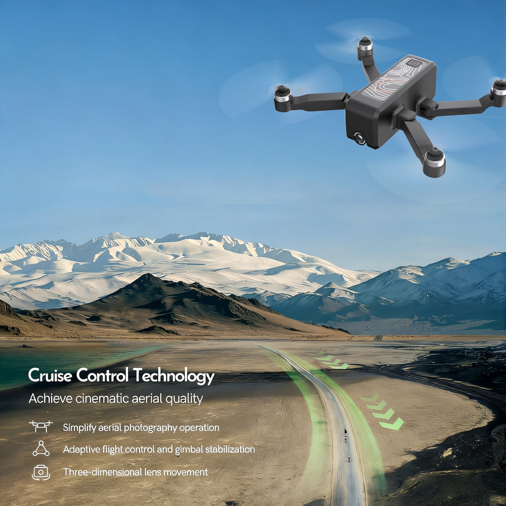 H5 Mini Drone with 4K HD Camera Brushless Motor Anti-Shake Gimbal 3 Batteries Carrying Case One-Button Takeoff Obstacle Avoidance Orbit Flight Windproof Stable RC Drone for Adults Beginners
