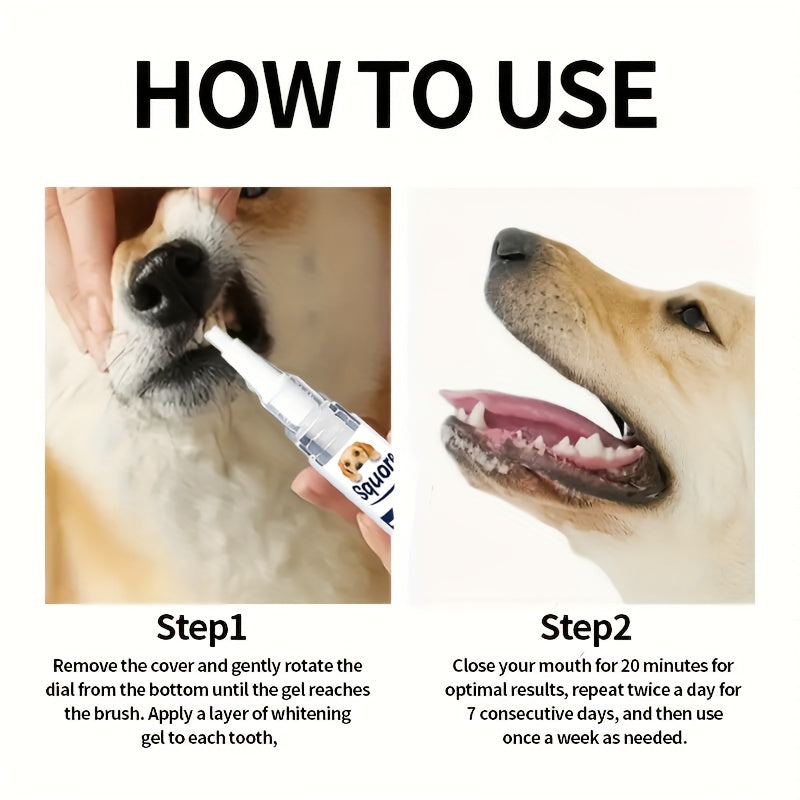 Pet Dental Cleaning Pen 2-Pack – Plant-Based Formula Teeth Cleaning Pen for Dogs & Cats, Effective Tartar & Plaque Remover, No-Brush Dog Teeth Cleaner for Fresh Breath and Healthy Gums, Easy Finger Application
