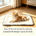 Dog Cooling Mat for Summer – Soft Polyester Pet Cooling Pad with Neck Support, Indoor Sleeping Floor Mat for Extra Small, Small & Medium Dogs & Cats, Heat Relief Bed