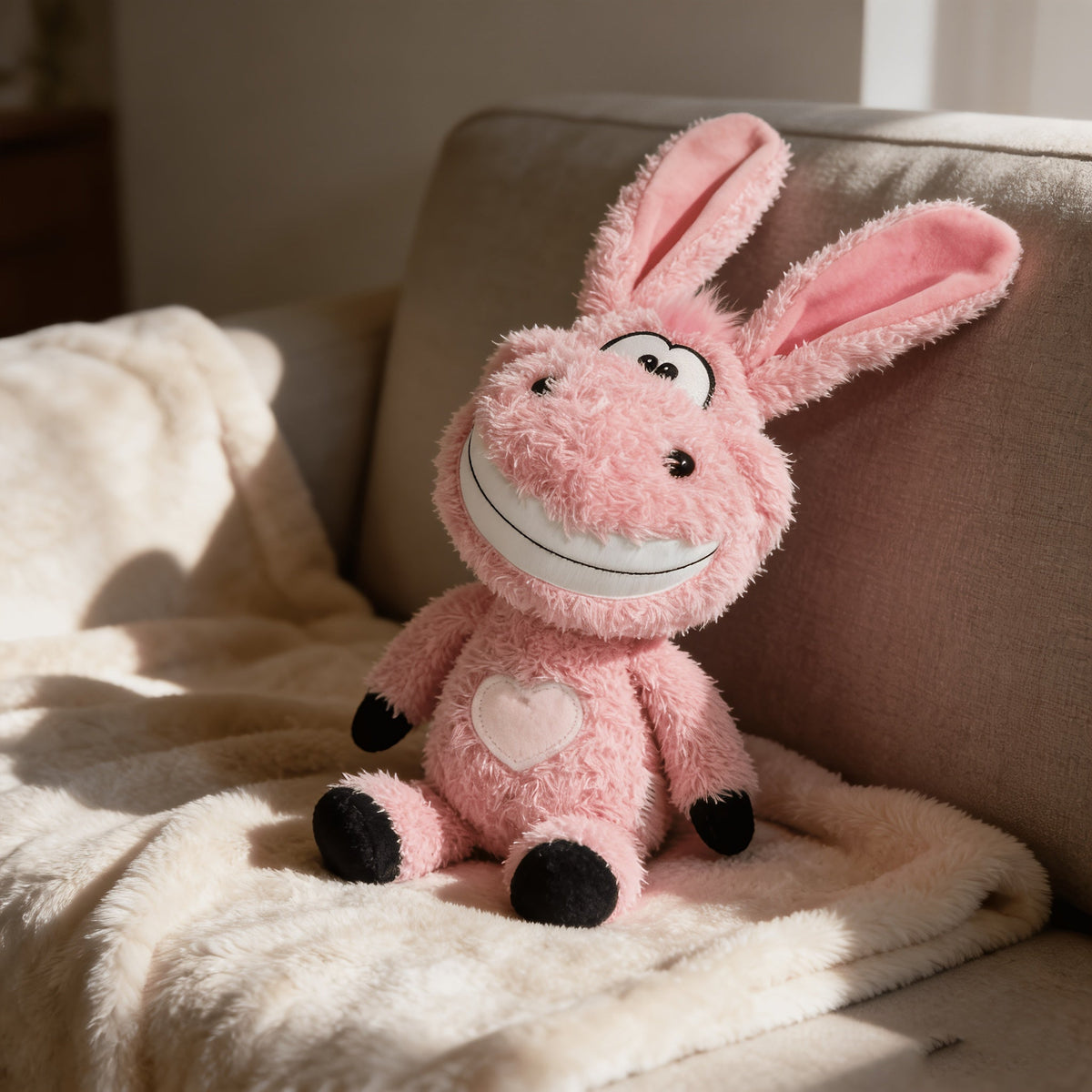 Funny Donkey & Rabbit Squeaky Dog Toy – Thickened Bite-Resistant Plush Toy, Interactive Exercise & Entertainment for Dogs – High-End Squeaky Plush Pet Gift