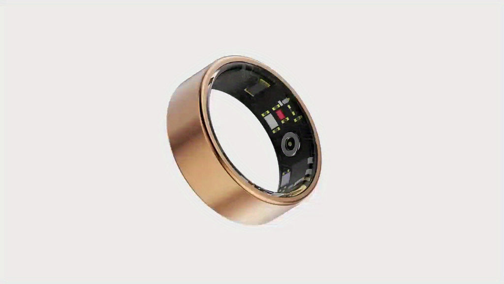 Smart Ring Health Fitness Tracker Bluetooth 5.3 IP68 Waterproof Sport Mode Pedometer Sleep Step Calorie Stress Body Temp Period Tracker for Men Women Android iPhone Gift