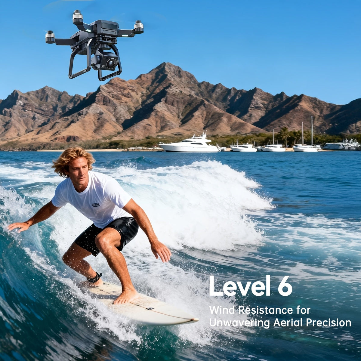 Bwine F7GB2 4K Drone with 3-Axis Gimbal - 8.2MP Camera, 50+ Min Flight Dual Battery, Level 6 Wind Resistance, 3.2KM Transmission, Triple GPS, FAA Remote ID Compliant, Carbon Fiber Frame