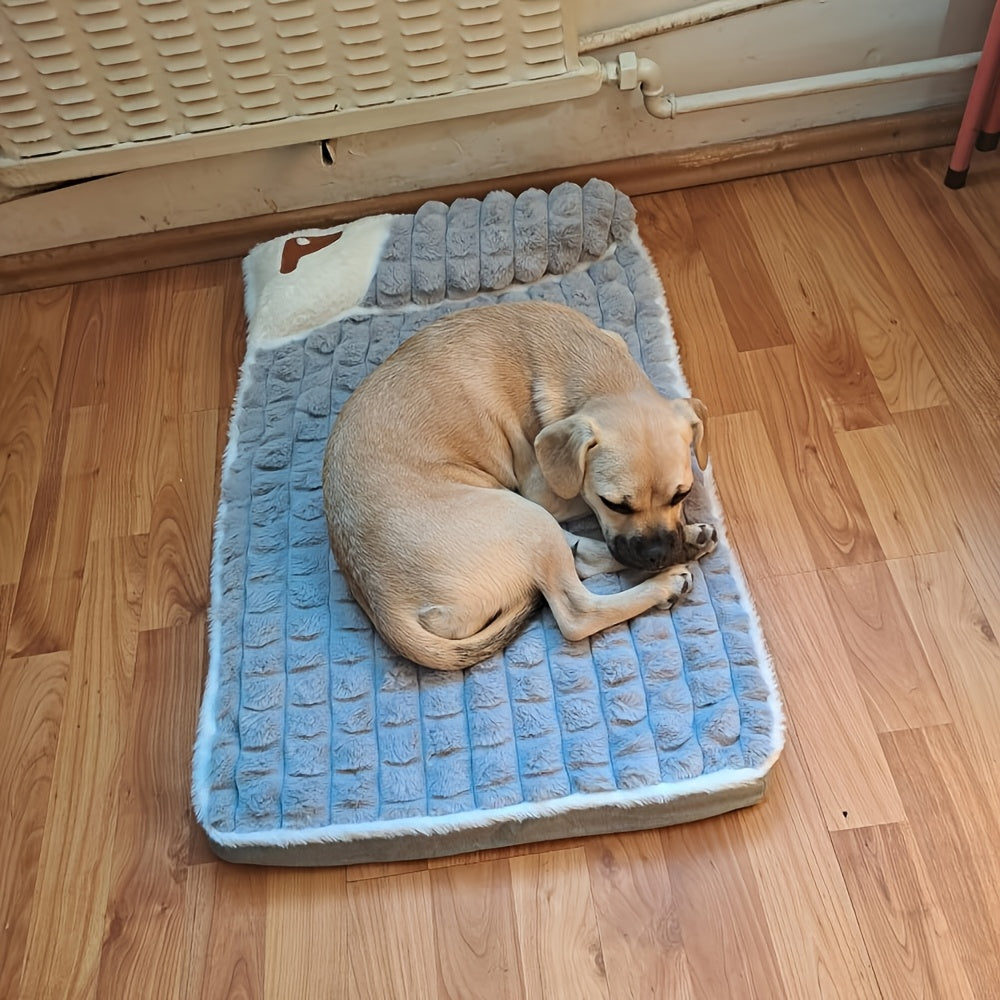 Thickened Cat Dog Bed - Washable Detachable Pet Sofa Sleeping Pad for Cats & Dogs, Extra Large Size Available, Non-Slip Bottom, Cozy Plush Mat for Indoor Pets