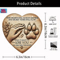 Heart-Shaped Resin Dog Grave Marker - 6.3" Pet Memorial Sign for Yard & Lawn, Decorative Sympathy Gift for Loss of Dog, Outdoor Pet Remembrance Plaque (Model A)