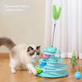 Interactive Cat Spinner Toy with Feather & Spinning Ball – Self-Entertainment Anti-Boredom Teaser Wand for Kittens & Cats, Rotating Design, Fun Indoor Play, Great Holiday Gift for Cat Lovers