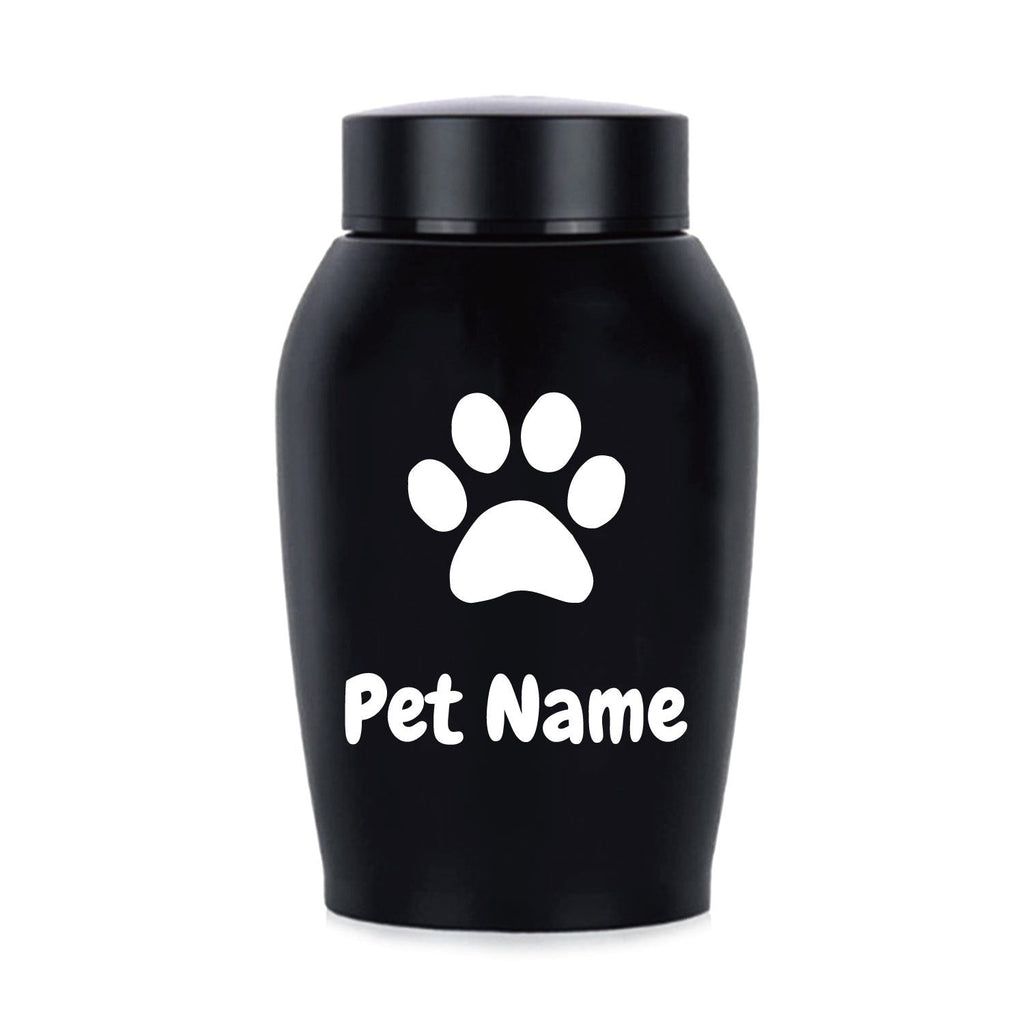 Personalized Pet Urn for Ashes – Stainless Steel Dog & Cat Cremation Urn with Thread-Top Design, Custom Memorial Keepsake for Beloved Pets