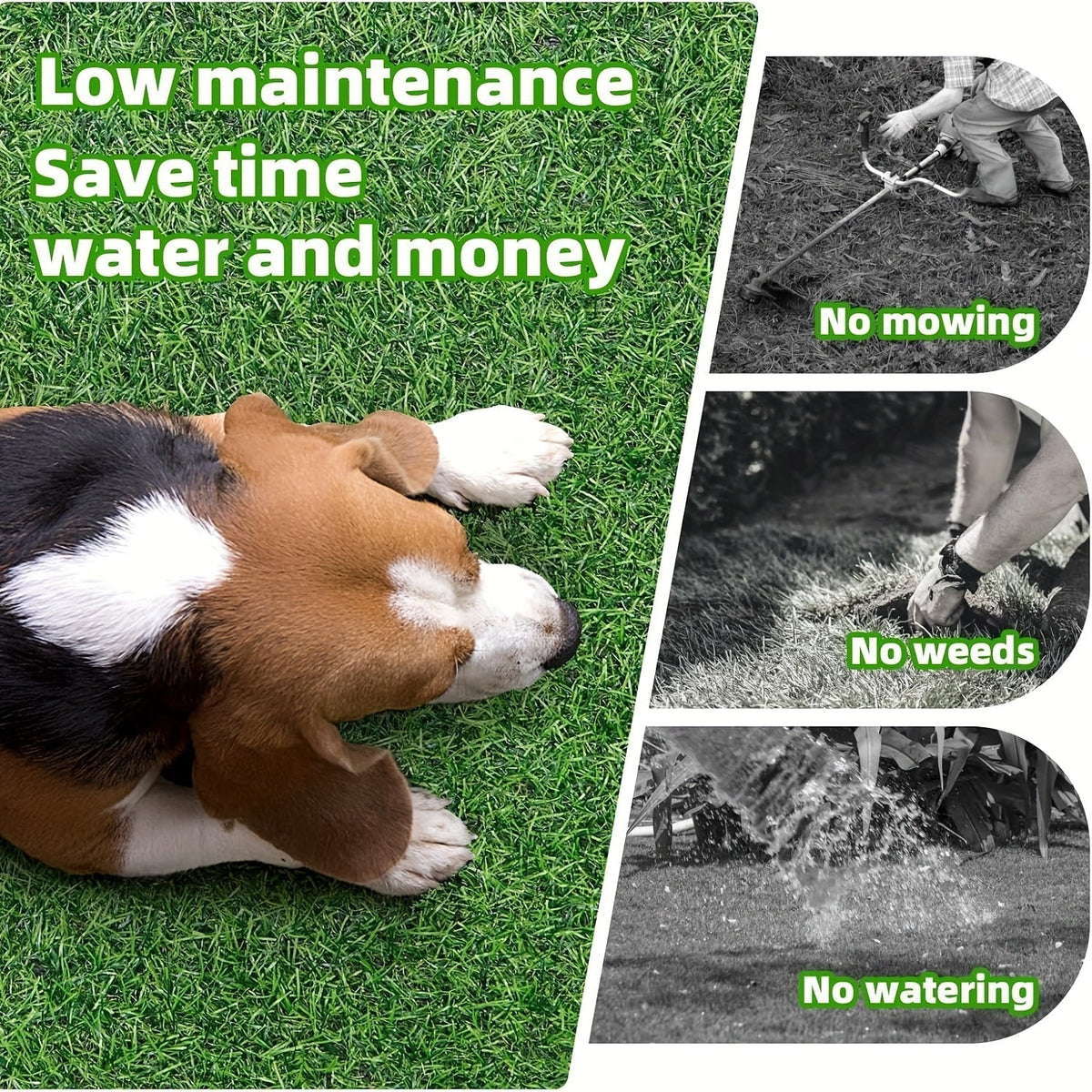 Artificial Grass Dog Potty Pad – Reusable Pee Pad for Dogs Indoor & Outdoor Potty Training, Soft Drainage Turf Mat for Puppies, Small & Large Dogs, Multiple Sizes Available
