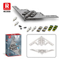 1977pcs B-2 Spirit Stealth Bomber Building Block Set - Military Aircraft Model Bricks Kit, Creative Home Decor Display Piece | STEM Gift for Adults Teens Boys Birthday Holiday
