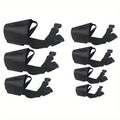 Dog Muzzle 7Pcs Adjustable Set - Breathable Mesh Anti-Bite Anti-Bark Face Cover for Small Medium Large Dogs, Front Opening Easy Chewing Water Friendly Design