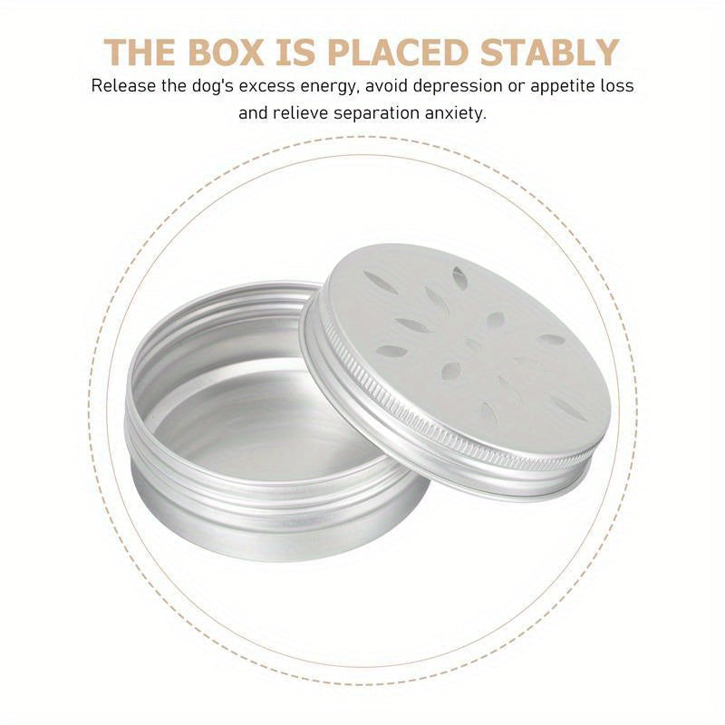 5-Pack Dog Scent Training Boxes – Aluminum Nosework Odor Detection Containers for Dog Sniff Training, K9 Scent Work Kit, Anxiety Relief & Mental Enrichment for All Breeds