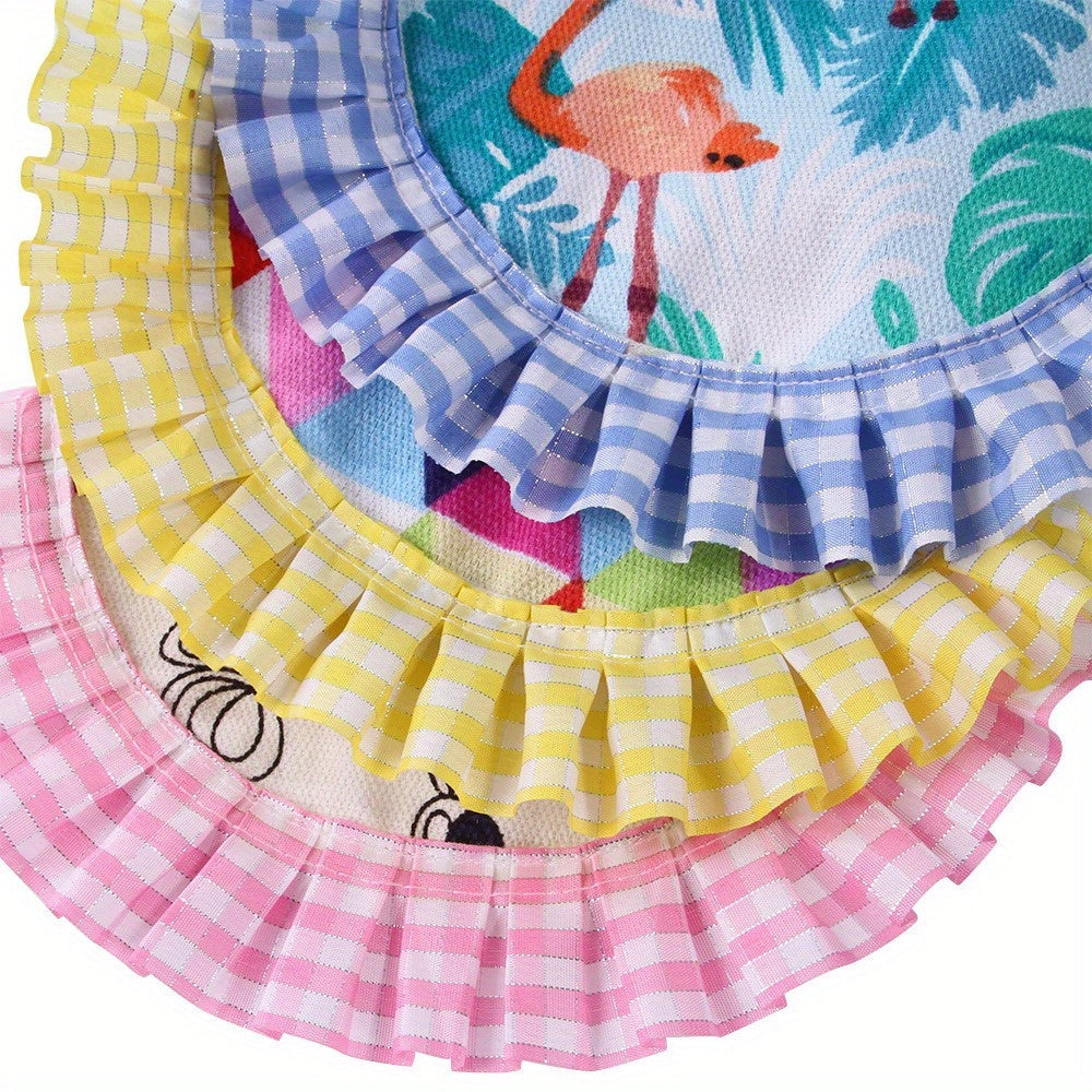 Pet Chicken Clothes Ruffled Vest Costume for Chickens Ducks Geese - Elastic Band Chest Harness Vest Outfit for Backyard Poultry - Funny Chicken Costume Gift for Chicken Lovers Assorted Styles