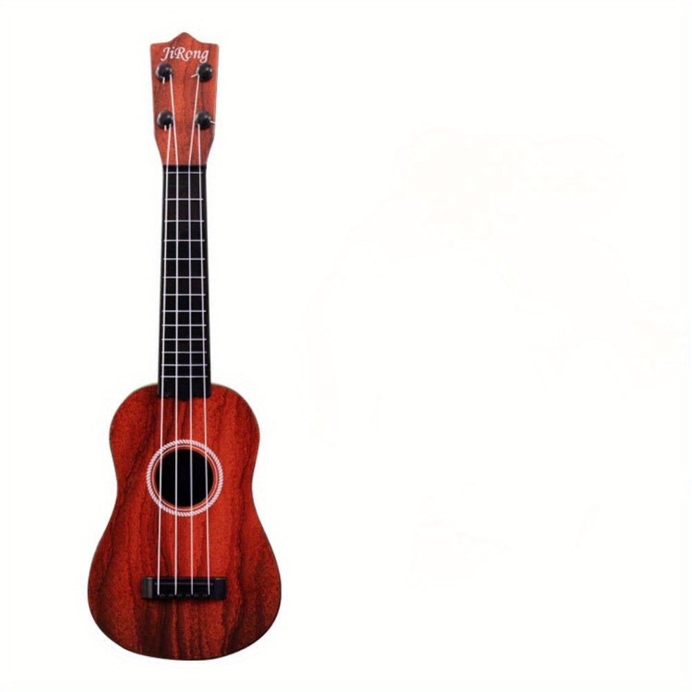 Kids Ukulele Toy Guitar 16.5 Inch Beginner Starter Musical Instrument Toy Early Music Education Gift for Children Toddlers Purple Blue Red Green White Black