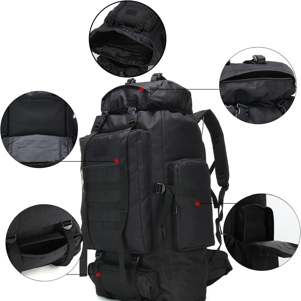 Large Capacity Hiking Backpack 26-42L Expandable - Outdoor Camping Mountaineering Pack for Men & Women, Lightweight Leisure Travel Daypack for Adventure