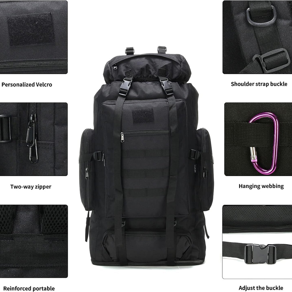 Large Capacity Hiking Backpack 26-42L Expandable - Outdoor Camping Mountaineering Pack for Men & Women, Lightweight Leisure Travel Daypack for Adventure