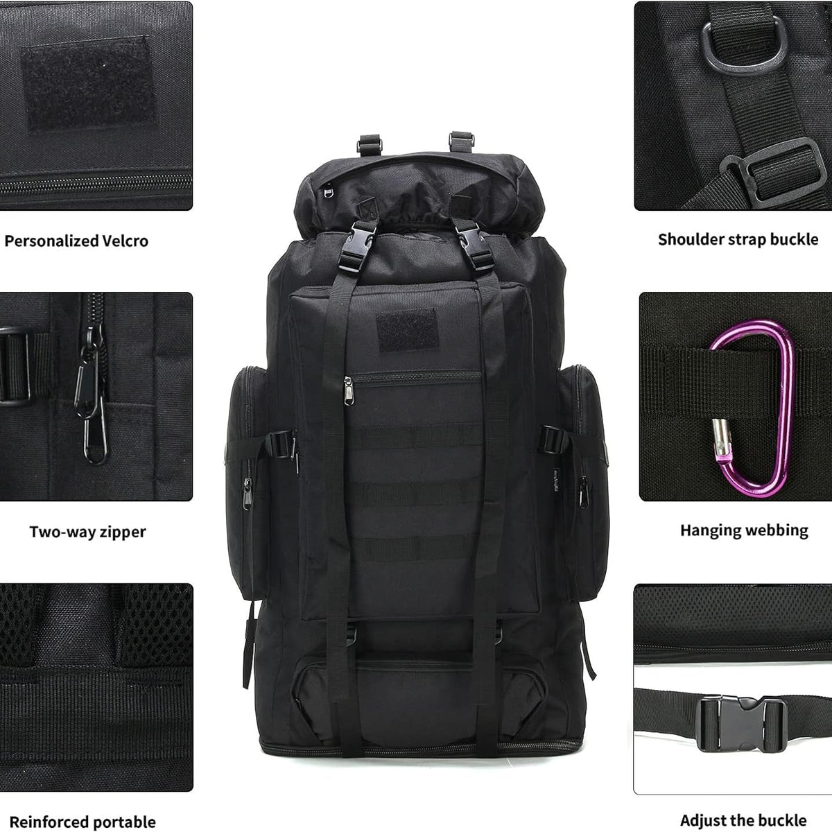 Large Capacity Hiking Backpack 26-42L Expandable - Outdoor Camping Mountaineering Pack for Men & Women, Lightweight Leisure Travel Daypack for Adventure